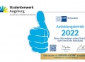 Vorschau: Grafik mit dem Text "Ausbildungsbetrieb 2022 Hier wurde ein Einser-Azubi ausgebildet"